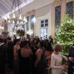 Theatre Foyer with guests talking. Book theatre tickets for Evening Standard Theatre Awards.